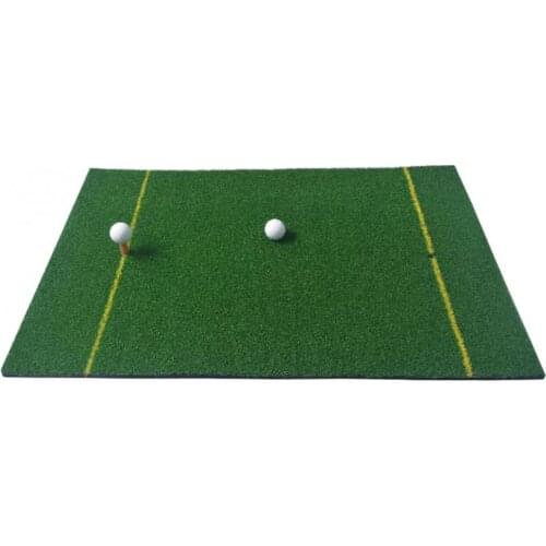 50%HOT 60cm x 90cm Indoor Golf Practice Hitting Mat Faux Turf Grass Pad with Dual Line