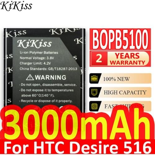 For HTC Desire 516 / Desire 316 3000mAh High Capacity Battery BOPB5100 D516d htc516 D516w D316d 316d Phone Battery Big Power