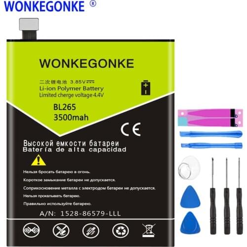 WONKEGONKE BL265 battery for lenovo M Kung-Fu XT1662 XT1663 Batteries Bateria