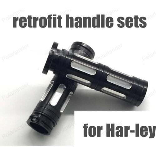Motorcycle accessories aluminum handle sets throttle plate design effort motorcycle handlebars modified rubber For Har-ley
