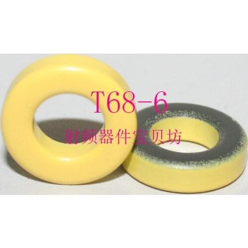 American RF Iron Powder Core: T68-6, RF Iron Powder Toroidal: T68-6
