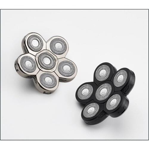 New Bald Artifact Six-Blade Replacement Shaver Head Spare Rotary Electric Shaver Household Universal MenS Bit Accessories