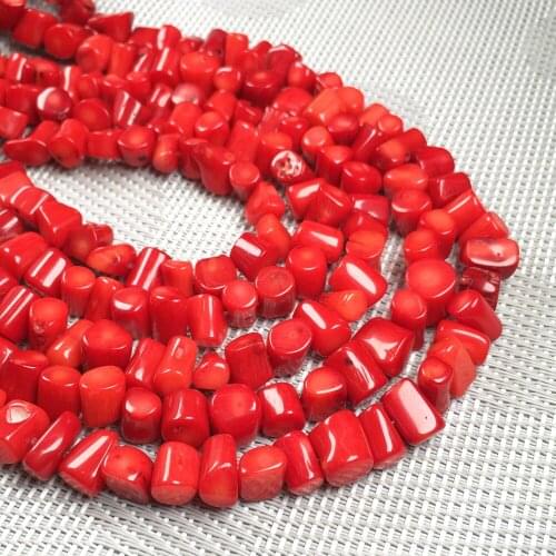 Natural Red Coral Beads Irregular Loose Beads Exquisite for Jewelry Making DIY Bracelet Necklace Accessories Best Gift