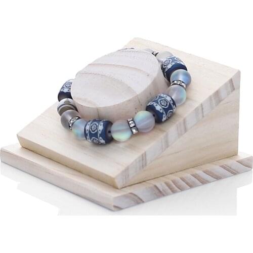 Браслеты Wooden Joyero Organizador Jewelry Display Tray Holder Necklace Ring Show Rack Storage Rack Jewelry Packaging & Display