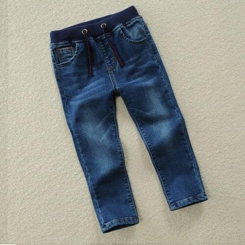 Childrens pants, boys, jeans, trousers, childrens new casual stretch, spring and autumn, big childrens pants
