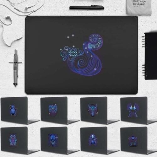 For Apple Macbook Air 11" A1370 A1465/Air 13" A1369 A1466 A1932 A2179 /A2337 M1 2020 Zodiac Series Matte Black Hard Laptop Case