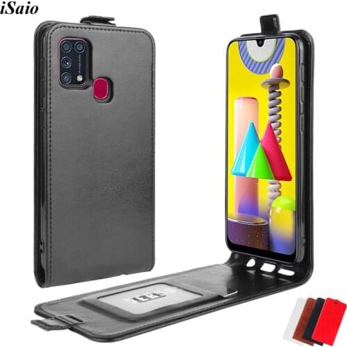For Samsung Galaxy M31 M31S M01 Flip Case Leather Cover for Samsung Galaxy M01 Magnetic Mobile Phone Case Soft TPU Card Slot