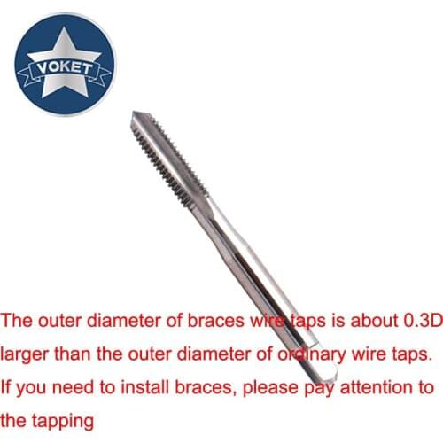 HSSE Metric STI Right Braces Hand Tap ST M2 M3 M4 M5 M6 M8 M10 X0.4 X0.45 X0.5 X0.7 X0.8 X1 X1.25 X1.5 Machine screw thread taps