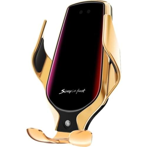 Holder Bracket IPhone 10W Automotive Interior Fully Automatic Induction Mount For Car Wireless Charger