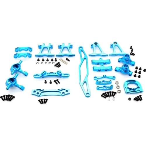 Metal Modification Accessory Kit Suspension Arms Steering Knuckle for Tamiya TT02 TT-02 1/10 RC Car Upgrade Parts