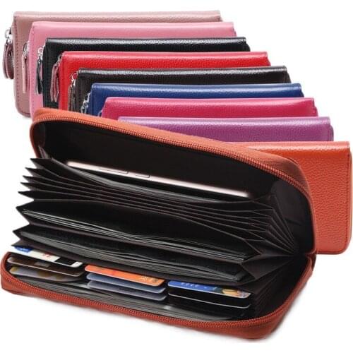 Long Wallet Women 2020 Fashion Genuine Leather Purse Large Capcity Zipper Ladies Phone Wallet Clutch Women Purse Wallet