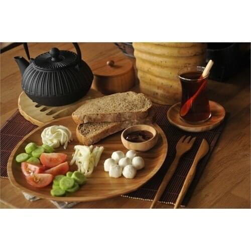 Bambum Penne Square 28 Cm Service Plate-Bamboo Plate