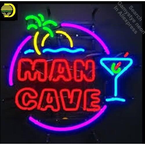 Man Cave Wallpaper Uk Best Ideas Neon Sign commercial neon bulb real glass tube beer BAR pub sign handcrafted Dropshipping 24X24