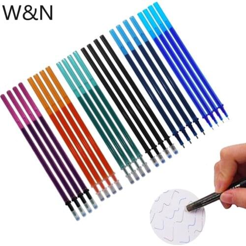 10/20Pcs/lot 0.5mm Erasable Pen Refill Rod Set Washable Handle Blue/Black/Red Ink Magic Gel Pen for School Office Supplies Tools