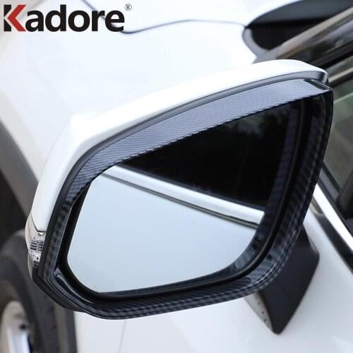 For Toyota RAV4 RAV 4 2019 2020 2021 Chrome Side Door Mirror Cover Rear View Trim Rain Guard Visor Shade Bezel car accessories