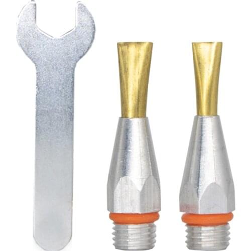 Hot Melt Glue Nozzle 8.5x45mm 6.0x45mm Glue Gun Nozzle Aluminium 8.5mm Wide mouthed Flat Nozzle Glue Gun Nozzle