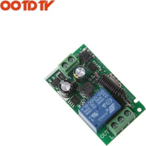 AC 220V 1CH RF 433MHz Wireless Remote Control Switch Module Learning Code Relay