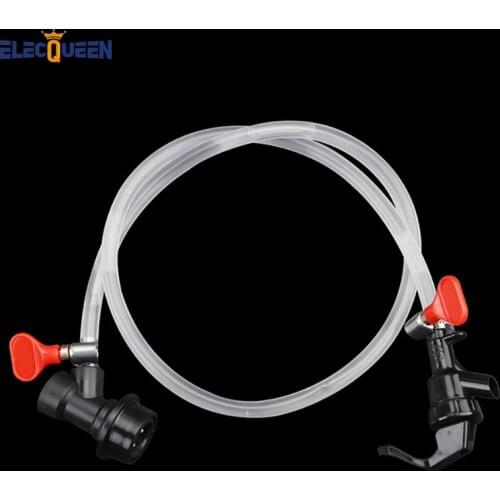 Food grade PVC 7*9mm beer line with Picnic Tap + Liquid ball lock Disconnect for home brew keg + 2pc Hose Clamps with Red Handle