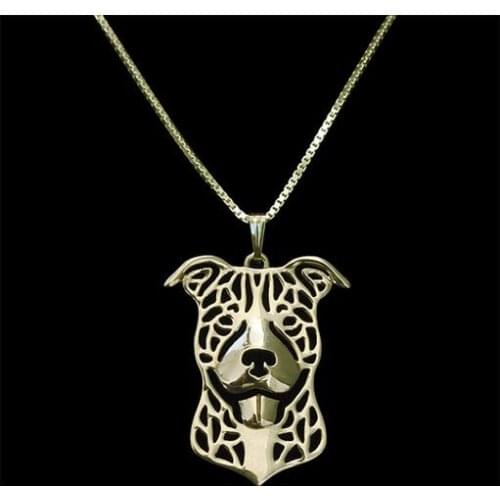 Drop shipping-Pitbull ( natural ears ) Necklace