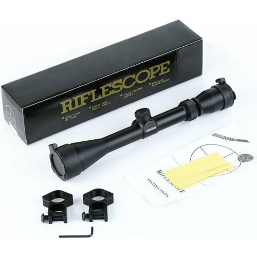 3-9x40 Mil Dot Zoom Sniper Air Rifle Scope Telescopic Sight 20MM Rail Mount