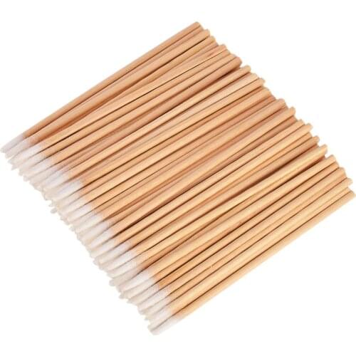 100pcs Cotton Swab Health Makeup Cosmetics Tool Ear Clean Cotton Swab Mini Pointed Head Abacterial Medical Dental Accessories