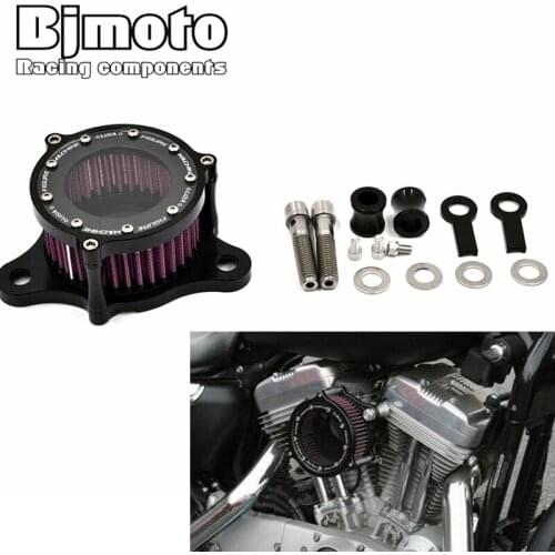 Motorcycle Air Cleaner Intake Filter Syetem kits For Harley Sportster XL 883 1200 XL883 XL1200 2004-2015 auto Air Cleaner Filter