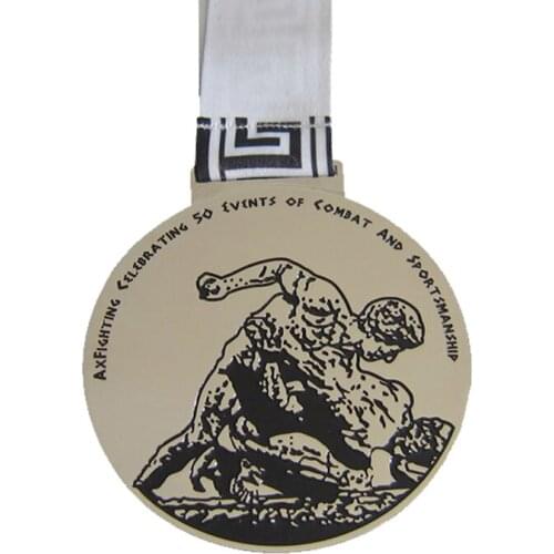 Factory direct electroplating silver medal new die casting 3D medal