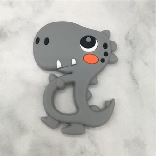 1pc Silicone Teether BPA Free Baby Teethers Dinosaur Shaped Baby Teething Toys Food Grade Baby Nursing Mordedor