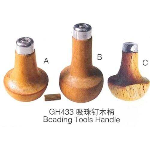 1PCS Mini Wooden Mushroom Handle Beading Tools Holder Micro Setting Hand Chuck