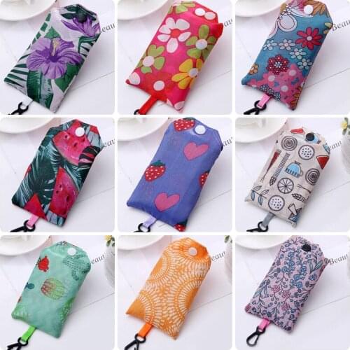 10pcs Newest Mix Style Polyester Foldable Shopping Bags Reusable Storage Bag Eco Friendly Tote Bags