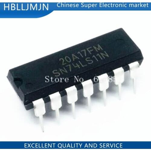 100PCS HD74LS11P DIP14 HD74LS11 74LS11P DIP SN74LS11N 74LS11N 74LS11