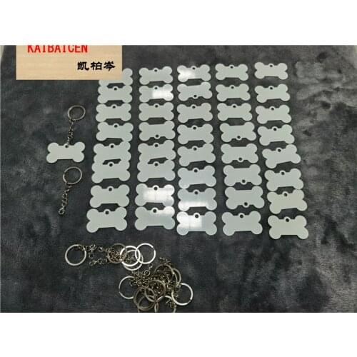 100pcs/Lot sublimation aluminum blank round heart key chain hot transfer printing key ring consumables two sides can printed