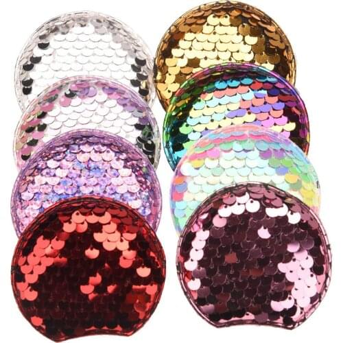 24PCS Sequin ears Unicorn Accessories for Hair band Glitter Hair Accessories Baby Girls Hairhoop Crafts Making Head wrap DIY