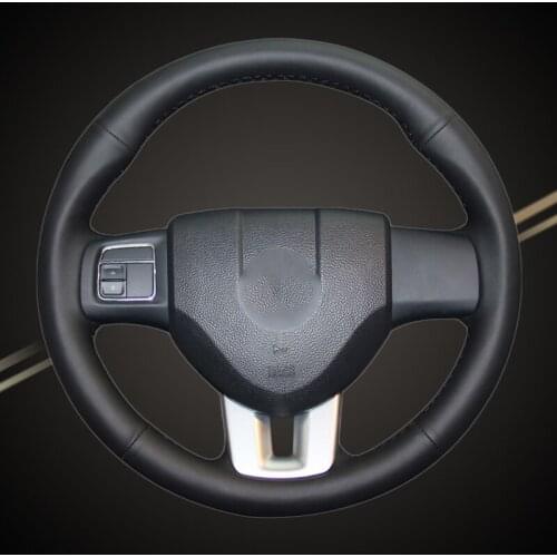 Car Braid On The Steering Wheel Cover for FIAT Viaggio 2015 Auto Steering Braiding Wheel Covers Interior Car-styling Accessories