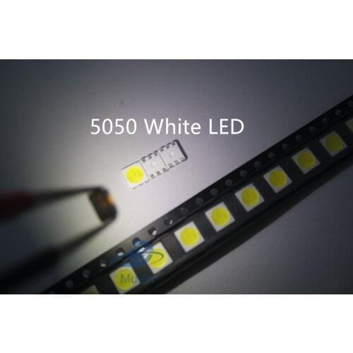 Free shipping 1000pcs/lot SMD 5050 LED Chips Warm White/White LED 5050 chip LED 5050 Diodes 12-15lm for LED Light Lamp Lighting