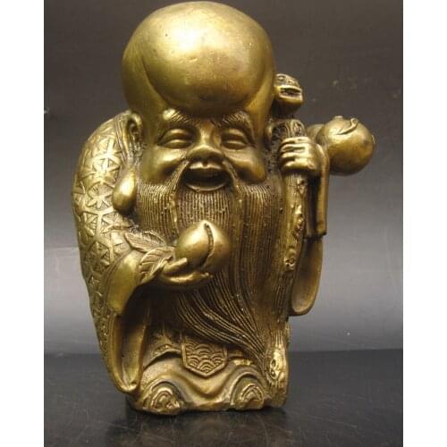 Wholesale bronze factory Copper crafts Auspicious decoration copper technology gift seniority birthday gift derlook buddha