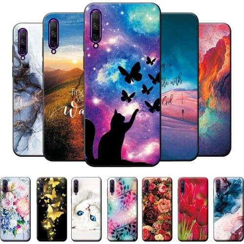 For Honor 9X Premium Case TPU Phone Case on 9X Premium Leaf Pattern Back Cover For Honor 9X Premium Silicone Fashion Phone Shell
