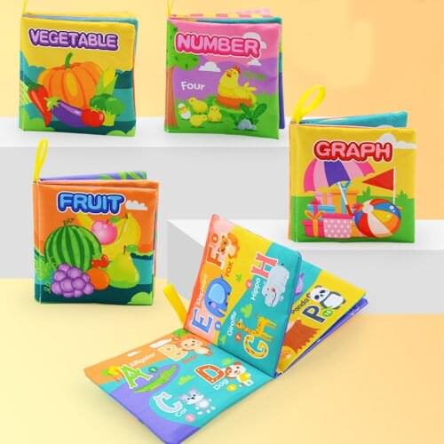 Baby Cloth Books Learning Toys Montessori Materials Reading Matter Educational Toys For Children Fabric Books Learning Toys