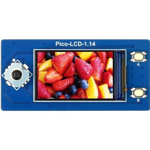 Waveshare 1.14inch LCD Display Module For Raspberry Pi Pico, 65K RGB Colors, 240×135 Pixels, SPI Interface