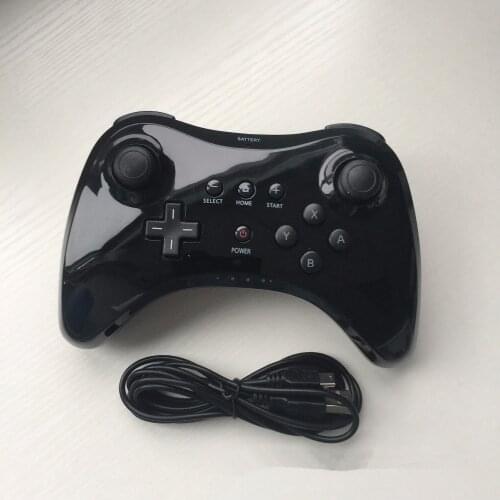 Dual Analog Classic Wireless Bluetooth Gamepad Remote Controller Joystick for Nintend wi iu Wii for U Pro with USB Cable Upgrade