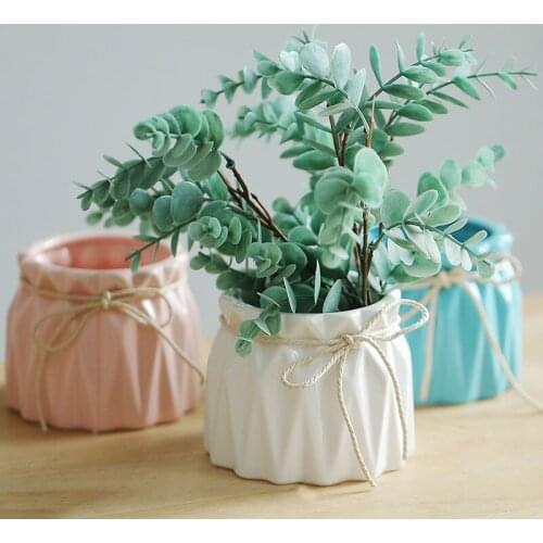 Dried Flowers Vase Concrete Silicone Mold Home Decoration Succulent Plants Cement Flowerpot Mold Plaster Pen Container Mould