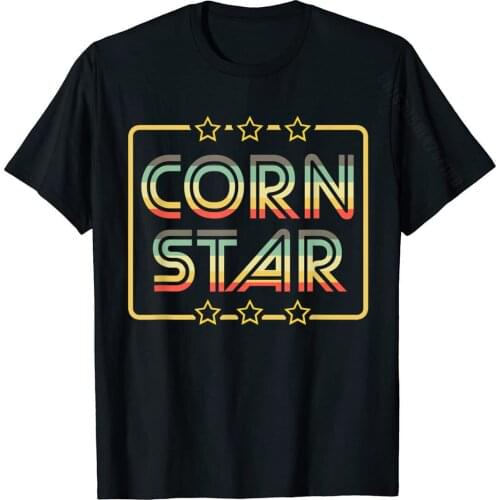 Corn Star Tshirt Retro Cornhole Tee Team Cornhole Shirt T-Shirt Oversized Men Top T-Shirts Cotton Tees Summer