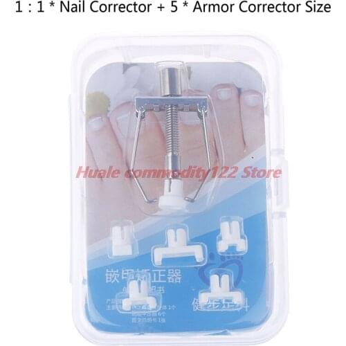 New 1 Set Ingrown Toenail Correction Tool Toe Paronychia Nail Brace Pedicure Care Tool Hot Nail Corrector Tool Kit