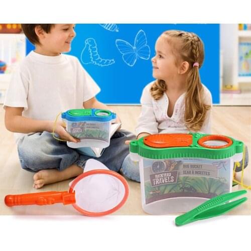 K5DC Portable Insect Observer Child Magnifier Toy Observation Box Children Outdoor Experiment Exploration Equipment Supplies
