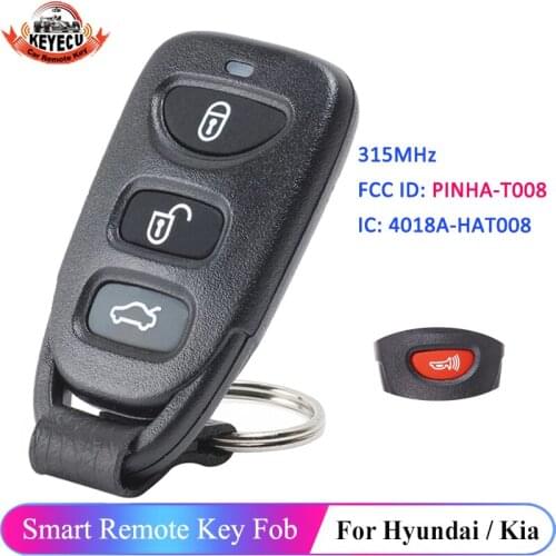 KEYECU Replacement Keyless Entry Remote Control Car Key Fob 315MHz for Kia Forte / Forte Koup 2010-2014 FCC ID: PINHA-T008