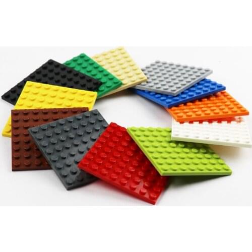 20 Pieces Base Plate 8 x 8 Dots Building Blocks 41539 Bricks Set Parts DIY Classic Educational Toys for Children Boys Girls
