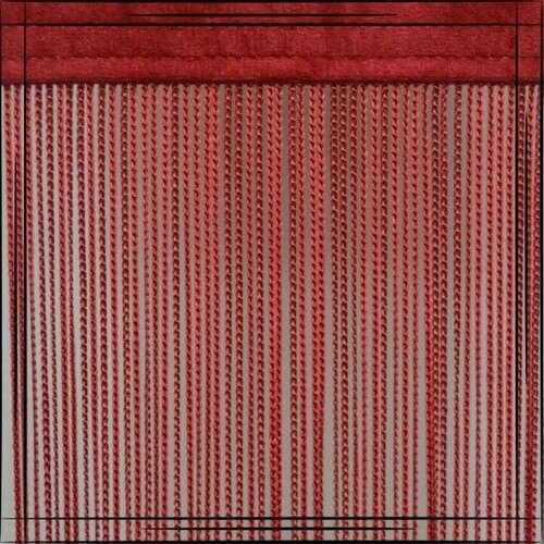 Gülpınar Curtain Red Thin Chain Rope Curtain