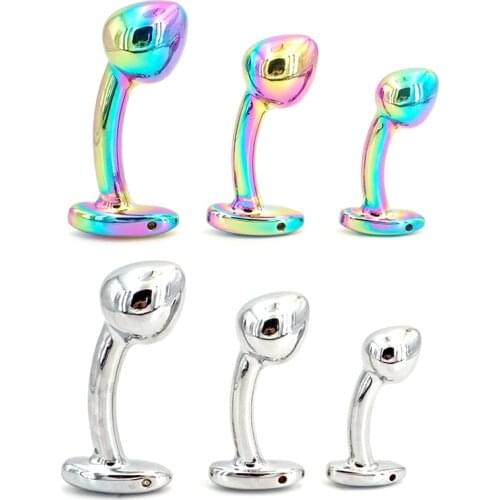 Metal Anal Plug Mini Round Shaped Butt Plug Small Tail Female/Male Dildo Masturbator Massager Sex Toys For Men and Women Gay