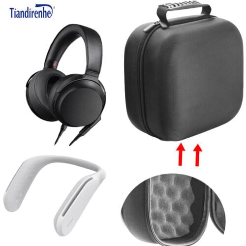 Head-mounted HIFI portable speaker headset protection bag earbud case for Sony MDR-Z7M2 SRS-WS1 storage bag earphone accessories