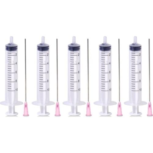 10ml syringe set with 1.5 inch blunt tip needle, 18ga, glue set for mixing liquids, gels and glues